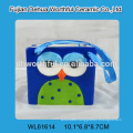 Ceramic airtight food container in owl shape for sale